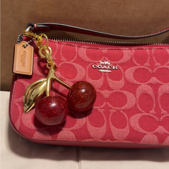 Nolita 19 in signature Red Denim with Cherry charm 🍒 - Picture 3 of 7